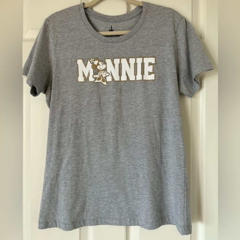 Disney Parks Minnie Shirt‎ Glittery XXL